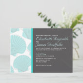 Invitations de mariage de destination des coquilla (Debout devant)