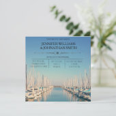 Invitations de mariage de destination portuaire (Debout devant)