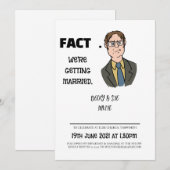 Invitations de mariage de Dwight (Devant / Derrière)