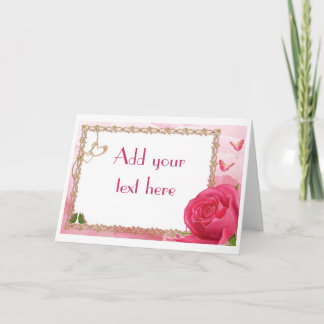 Invitations de mariage de Fêtes des mariées roses