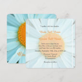 Invitations de mariage de fleur marguerite blanche (Devant / Derrière)
