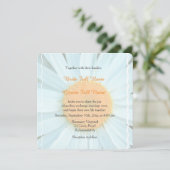 Invitations de mariage de fleur marguerite blanche (Debout devant)