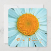 Invitations de mariage de fleur marguerite blanche (Dos)