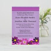 Invitations de mariage de fleurs (Debout devant)