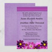 Invitations de mariage de fleurs (Devant / Derrière)