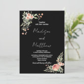 Invitations de mariage de fleurs (Debout devant)