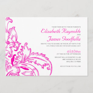 Invitations de mariage de Flourish de roses indien