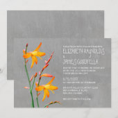 Invitations de mariage de freesia (Devant / Derrière)