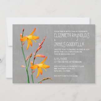 Invitations de mariage de freesia