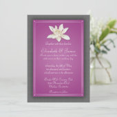 Invitations de mariage de Fuchsia (Debout devant)