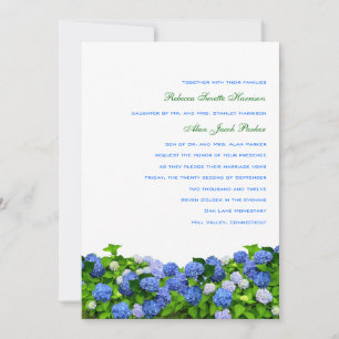 Invitations de mariage de Garden Hydrangea, 5x7