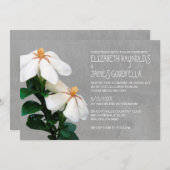 Invitations de mariage de Gardenias (Devant / Derrière)