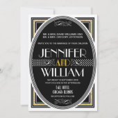 Invitations de mariage de Gatsby dans les années 1 (Devant)