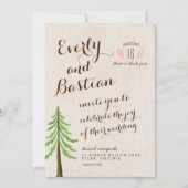 Invitations de mariage de Glam rustique (Devant)