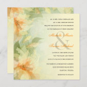 Invitations de mariage de jardin - floral jaune (Devant / Derrière)