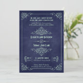 Invitations de mariage de la décoration de tableau (Debout devant)