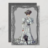 Invitations de mariage de la femme victorienne (Devant / Derrière)