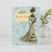 Invitations de mariage de la femme victorienne (Debout devant)