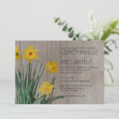 Invitations de mariage de la jonquille russe (Debout devant)