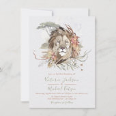 Invitations de mariage de la jungle tropicale (Devant)