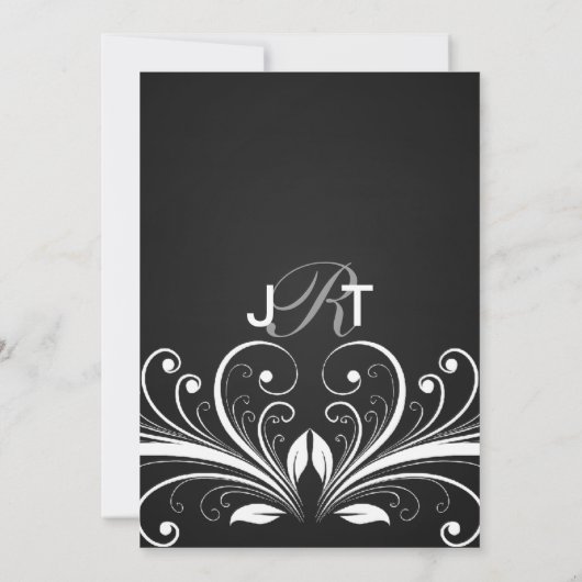 Invitations de mariage de la Marque de Chalkboard (Dos)