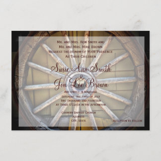 Invitations de mariage de la roue du Wagon du Sud-