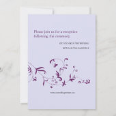 Invitations de mariage de la vigne florale (Dos)