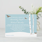 Invitations de mariage de l'arbre à bouleau (Debout devant)