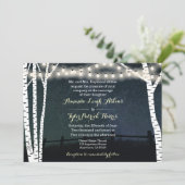 Invitations de mariage de l'arbre de Birch Lights (Debout devant)