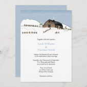 Invitations de mariage de l'aube dans le paysage (Devant / Derrière)