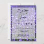 Invitations de mariage de lavande violette personn (Devant)
