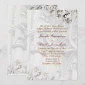 Invitations de mariage de l'église Modèles (Devant / Derrière)