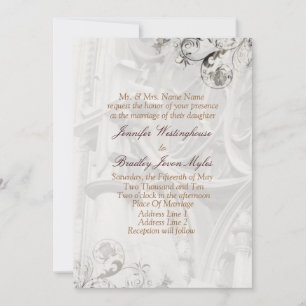Invitations de mariage de l'église Modèles