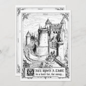 Invitations de mariage de livre de contes de conte (Devant / Derrière)