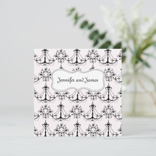 Invitations de mariage de lustre (Debout devant)