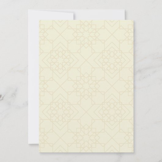 invitations de mariage de luxe (Dos)