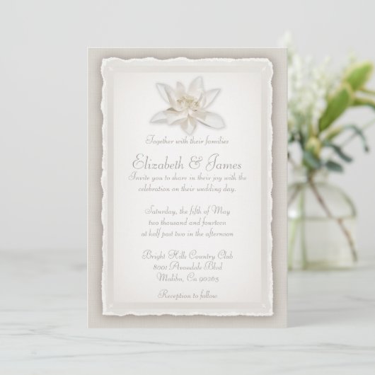 Invitations de mariage de luxe (Debout devant)