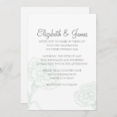 Invitations de mariage de luxe personnalisées (Devant / Derrière)