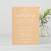 Invitations de mariage de luxe simple (Debout devant)