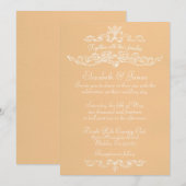 Invitations de mariage de luxe simple (Devant / Derrière)