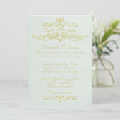 Invitations de mariage de luxe simples (Debout devant)