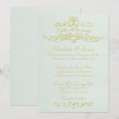 Invitations de mariage de luxe simples (Devant / Derrière)