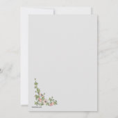 Invitations de mariage de mariage de coin (Dos)