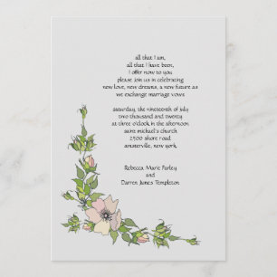 Invitations de mariage de mariage de coin
