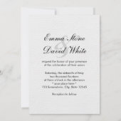 Invitations de mariage de mariée et de mariée roug (Dos)