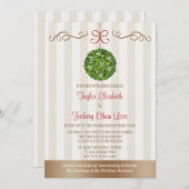 Invitations de mariage de Mistletoe (Devant / Derrière)