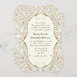 Invitations de mariage de Motif lunaire gris