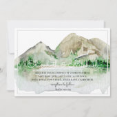 Invitations de mariage de Mountain Lake Aquarelle (Devant)