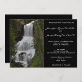 Invitations de mariage de nature de cascade de (Devant / Derrière)