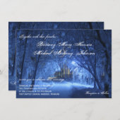 Invitations de mariage de neige de soirée de (Devant / Derrière)